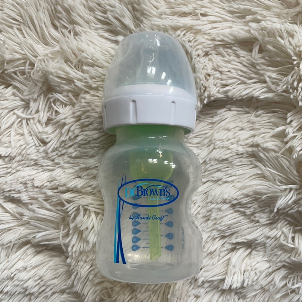 Dr. Brown’s natural flow wide neck anti colic baby bottle